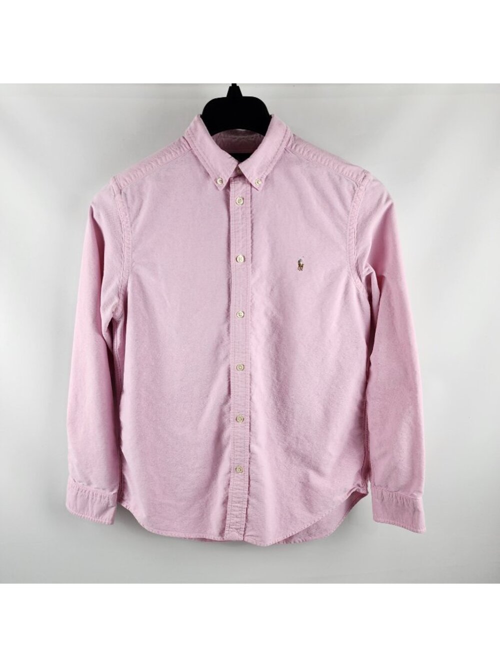 Ralph Lauren Dress Shirt Mens XL (18-20) Boys Flesh Pony L/S Button Up